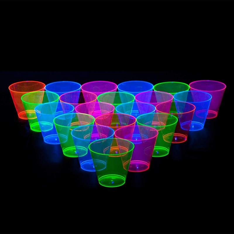 Plastic Cups, 50-Count, Assorted Neon gallery