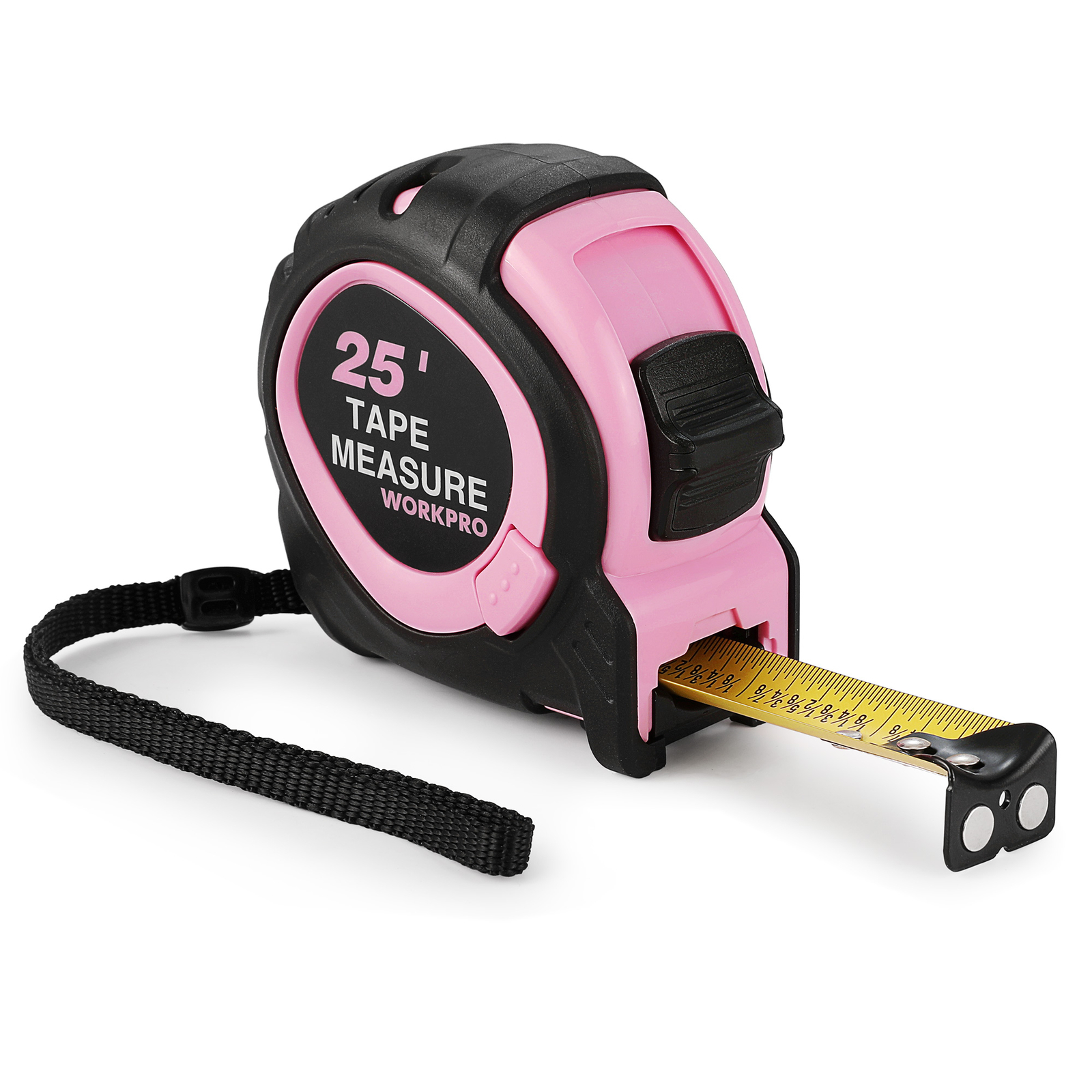 WORKPRO 16 & 25 FT Tape Measure with Fraction Nylon Coating Blade Accuracy 1/32” gallery