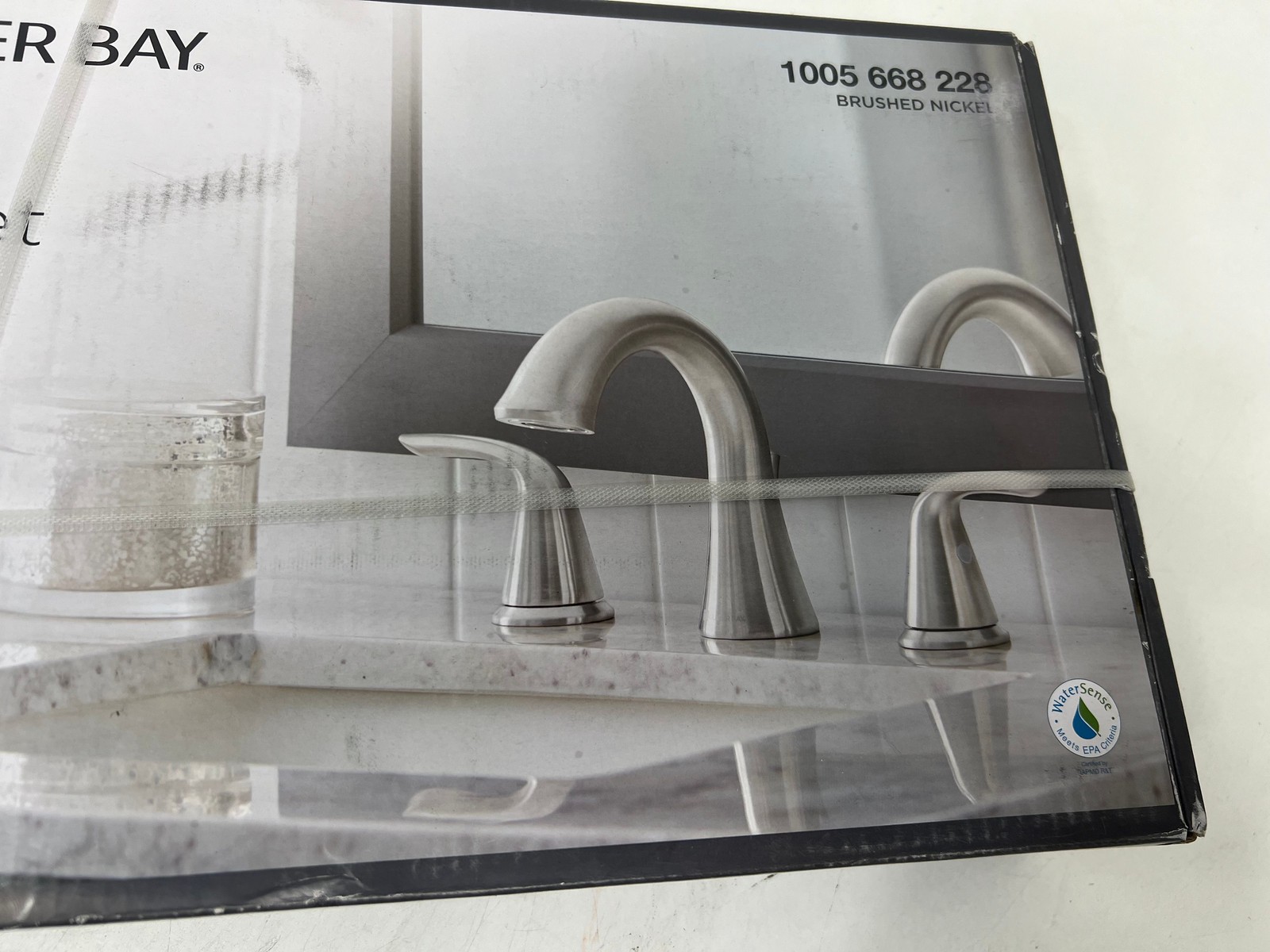 Glacier Bay Irena 8in. Widespread 2-Handle Bathroom Faucet Brushed Nickel New gallery