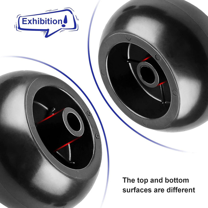 4x Mower Deck Wheels Kit For Exmark 103-3168 116-9981 Kubota Anti Scalp Wheel gallery