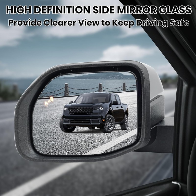 Left Driver Side Mirror for 2022 2023 2024 2025 Ford Maverick Power Heated Side gallery