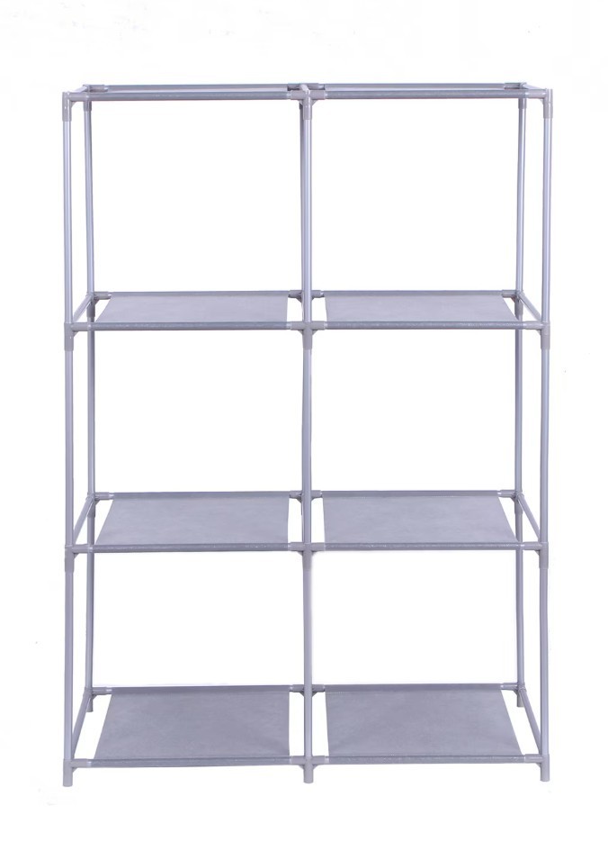 6-Cube Storage Rack Modular Organizer Unit Shelving - Gray - NEW - Easy Assembly gallery