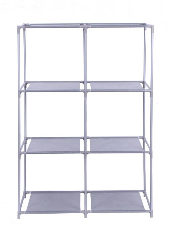 6-Cube Storage Rack Modular Organizer Unit Shelving - Gray - NEW - Easy Assembly gallery