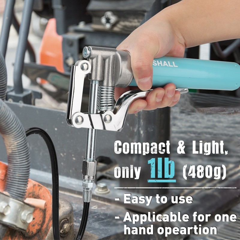 SHALL Mini Grease Gun Kit (3000PSI) with 3.52OZ Grease gallery