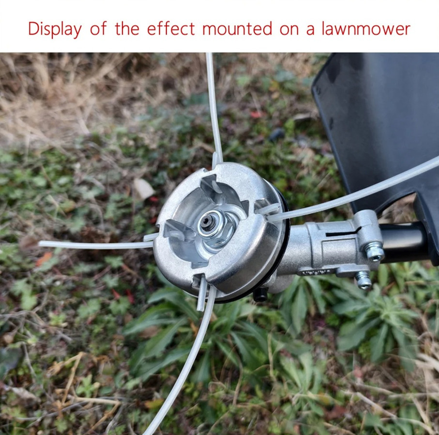 1set Universal Aluminum Alloy Lawn Mower Head Weed Trimmer Kit With 4pcs Line gallery