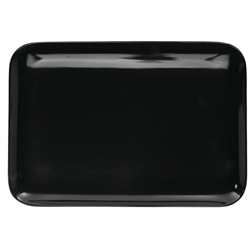 HUBERT® Black Melamine Serving Tray - 11 3/8" L x 8" W gallery