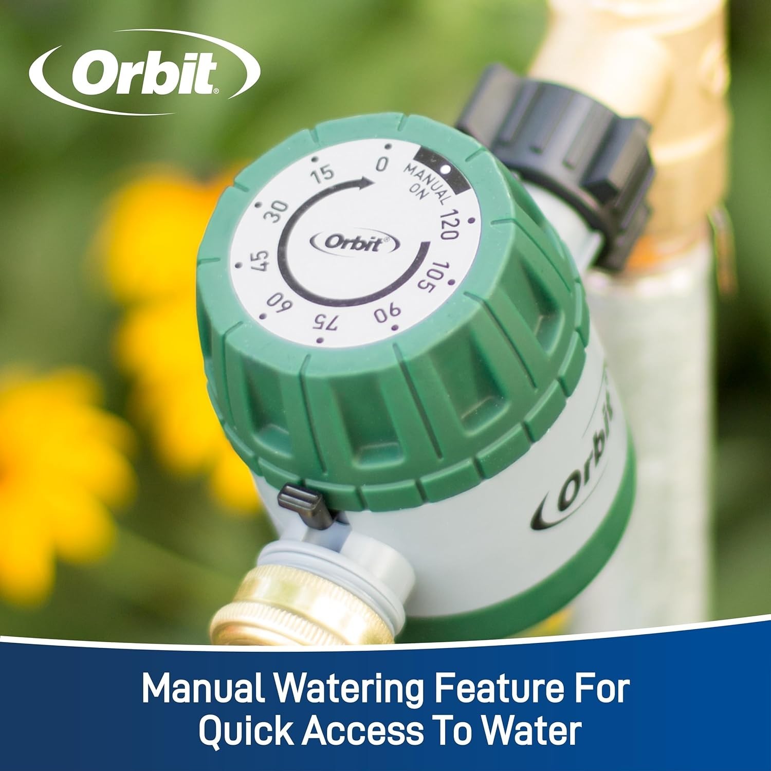 120 Min Mechanical Water Timer Orbit Garden Hose Irrigation Faucet Auto Shut Off gallery