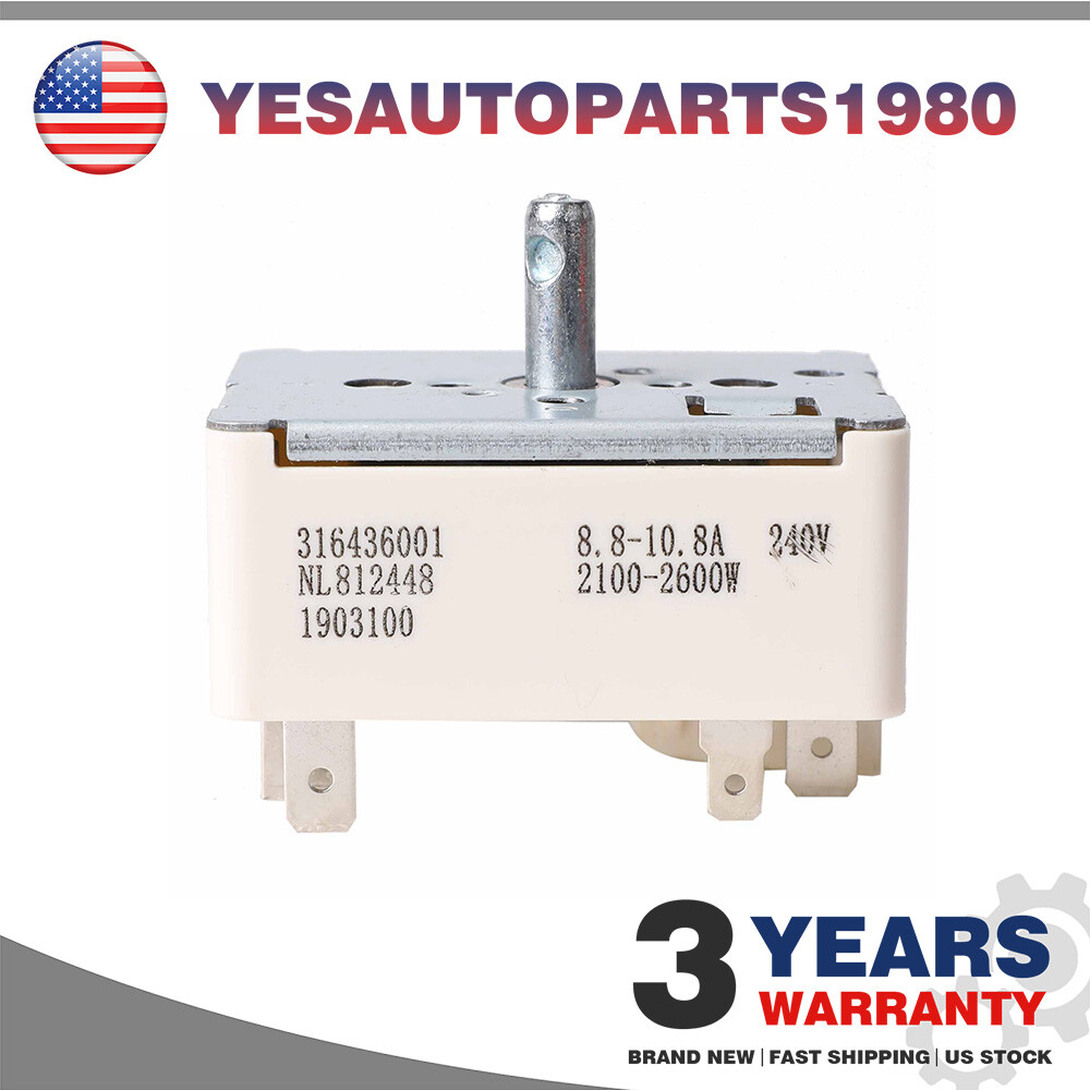 Range Large Surface Element Switch Replacement For Frigidaire 316436001 1155395 gallery