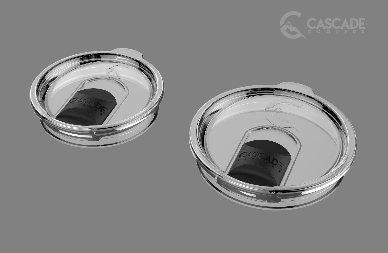 CASCADE TUMBLERS 20OZ 30OZ TRITAN SPLASH PROOF LID FITS YETI OZARK gallery