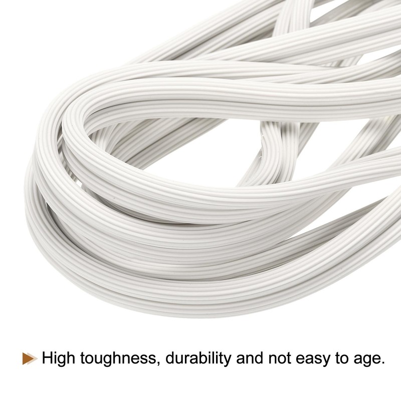 Screen Spline, 10M/32.81Ft Silicone Window Sealing Strip, 6.5mm OD White gallery