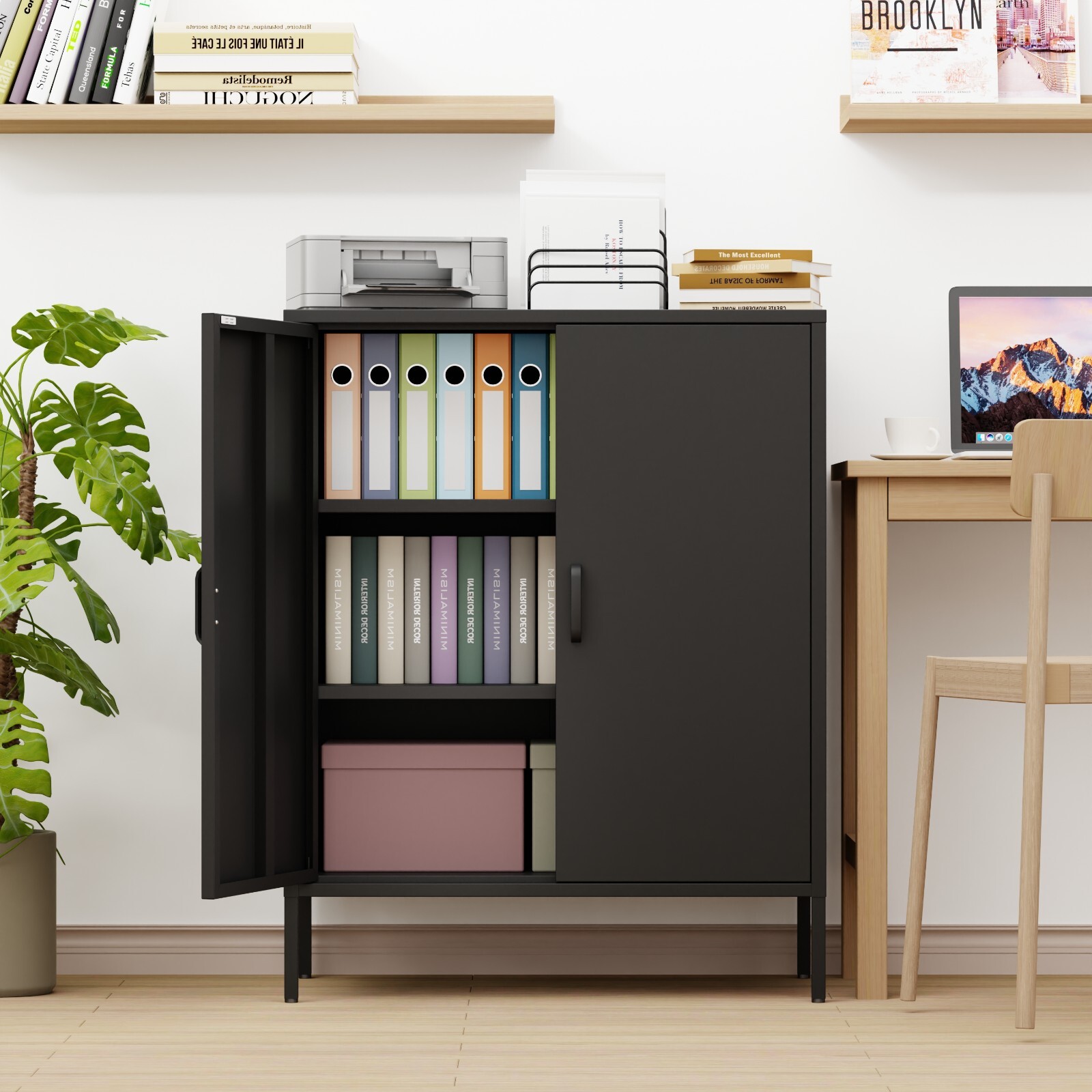 Cofar Metal Locker Storage Cabinet Accent Storage Cabinet with 2 Doors for Home gallery