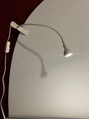 Ikea Clip On Flex gooseneck Light Long Cord ( Intertek4002352 Type V1017 Jansjo)
