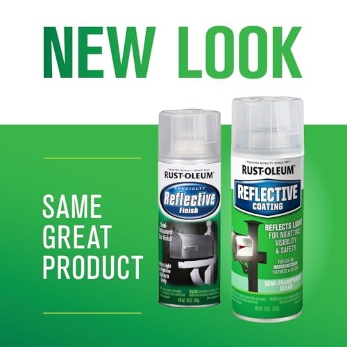 Rust-Oleum 214944 Specialty Reflective Spray, Semi Transparent Clear Finish,10Oz gallery