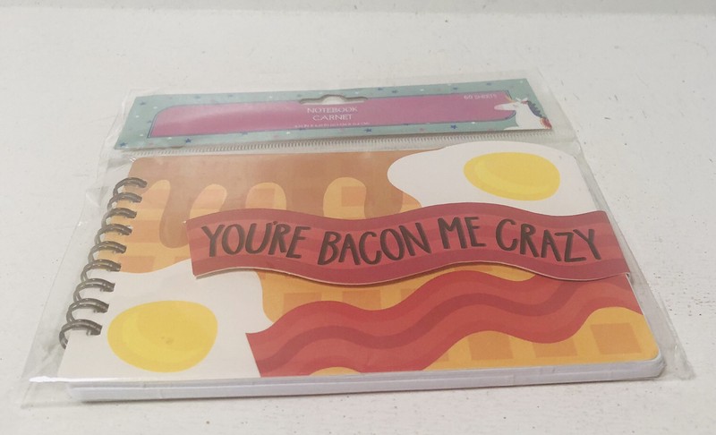 You’re Bacon Me Crazy Notepad 60 Pages 4.25 X 6.25 Inches Spiral Bound Fun! NEW! gallery
