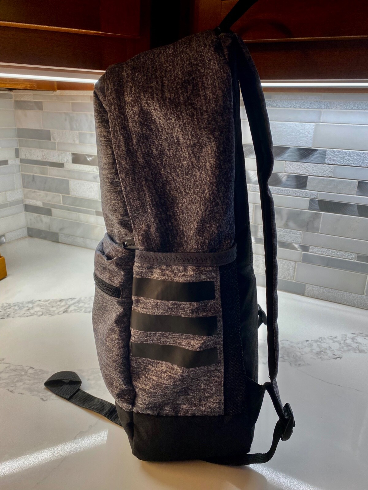 Bookbag Backpack Adidas Classic 3S Gray/Black One Size 3