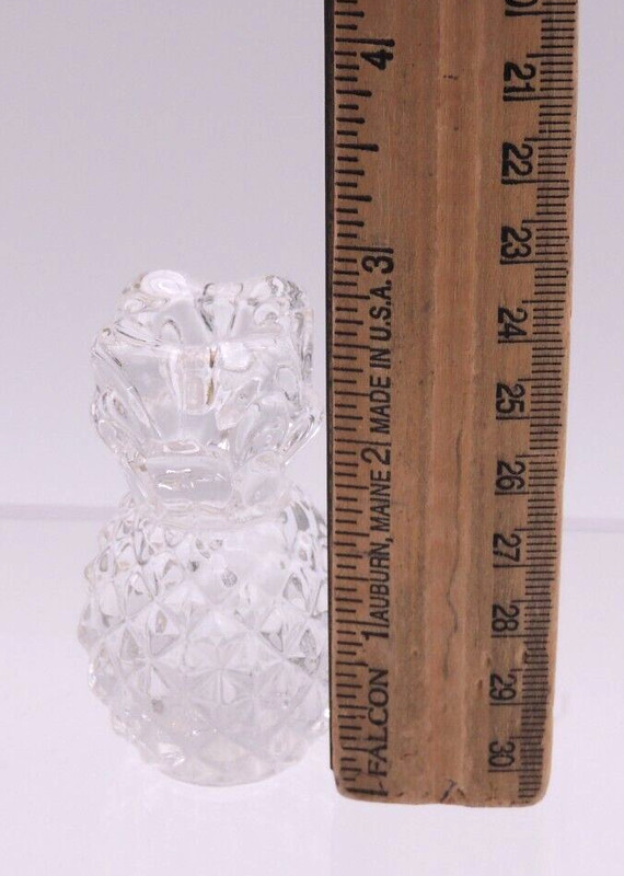 Set 4 Williams Sonoma Crystal Pineapple Tiny Taper Candle Holder Tropical Holida gallery