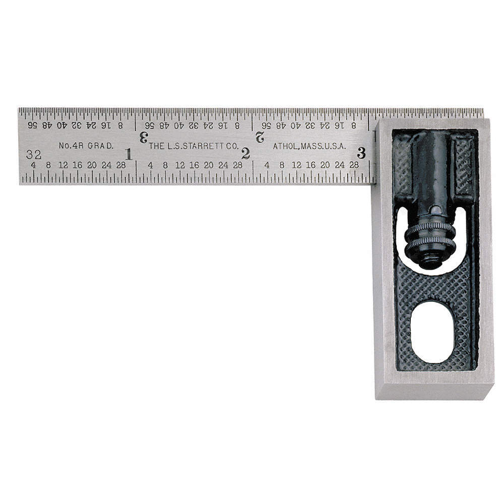 STARRETT 13A Double Square,3-1/2x9/16 In,4R Grad,2 Pc 6NAX7 gallery