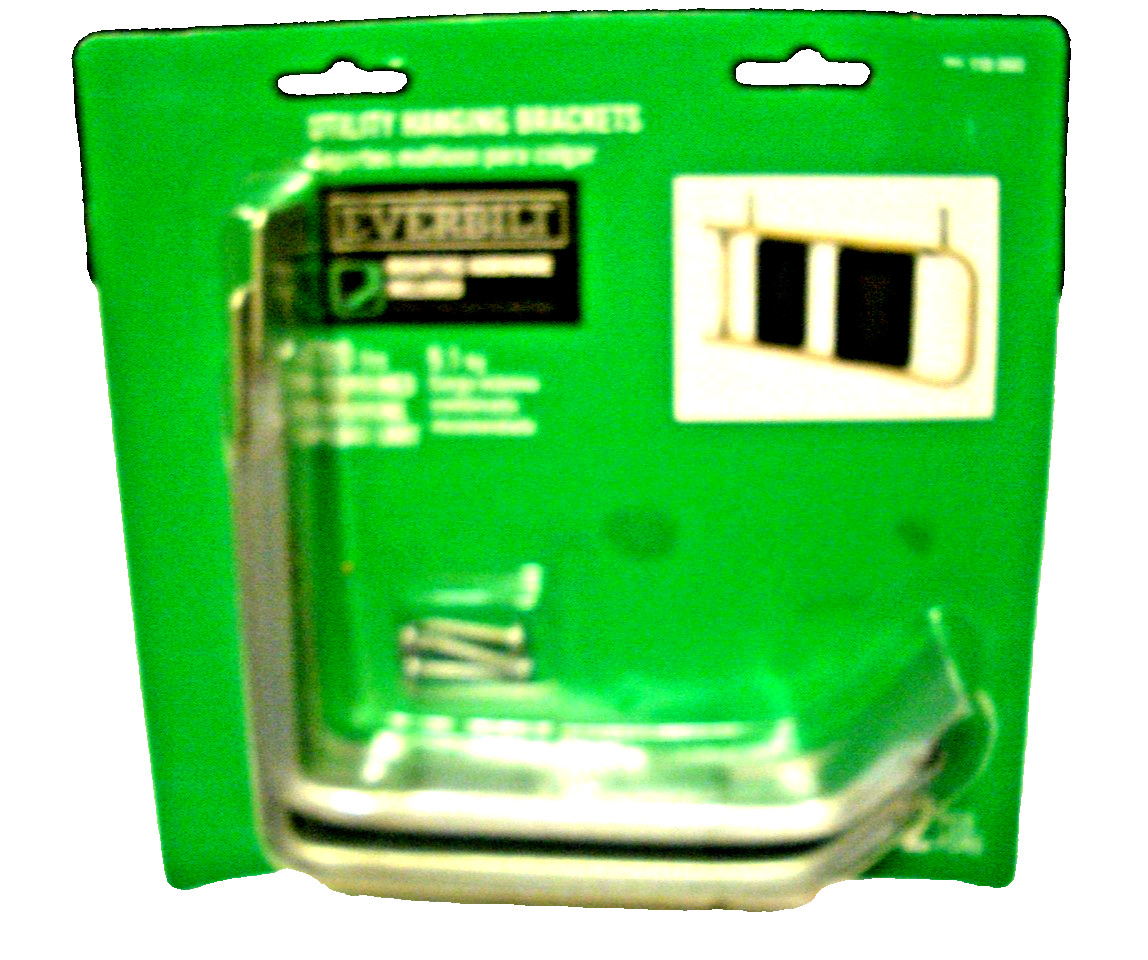Everbilt Utility Hanging Brackets - 20 LB - 118 060 - 2 brackets/4 screws - New gallery