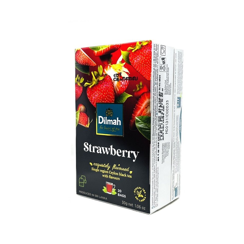 Dilmah - Fun Flavored Tea - Strawberry - Ceylon Tea - 20 Tea Bags gallery