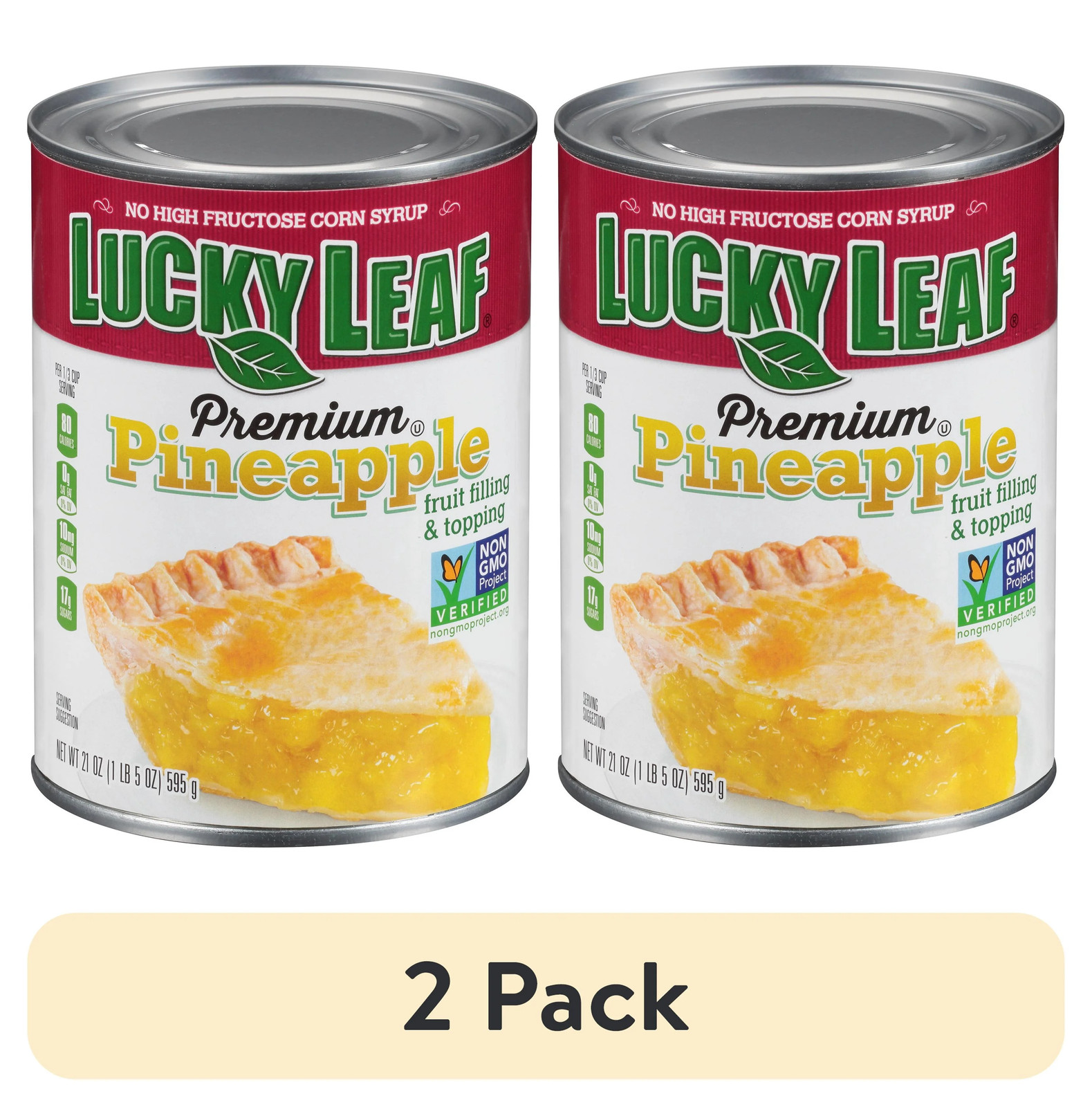 2 pack Lucky Leaf Pineapple Pie Filling 21 oz gallery