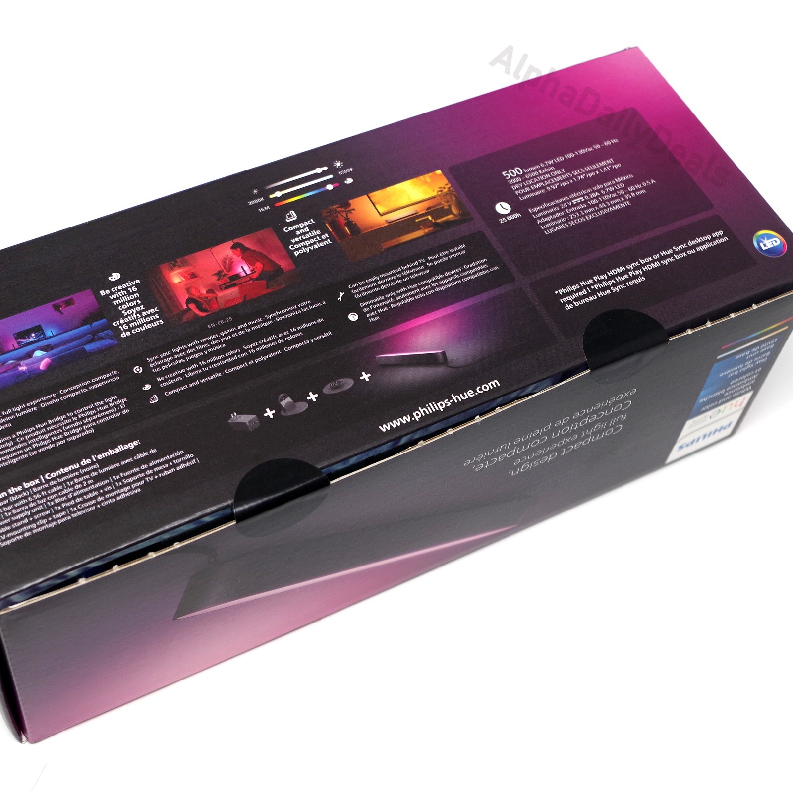 NEW Philips Hue Smart Play Light Bar Base Kit Ambiance LED with Power Supply gallery