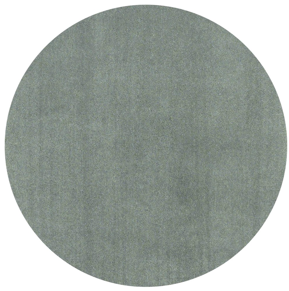 8' Round Polyester Slate Area Rug