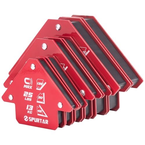 Welding Magnets 6pcs, 75lbs 2pcs 3", 2pcs 4", 2pcs 5" - 75lbs/50lbs/25lbs gallery