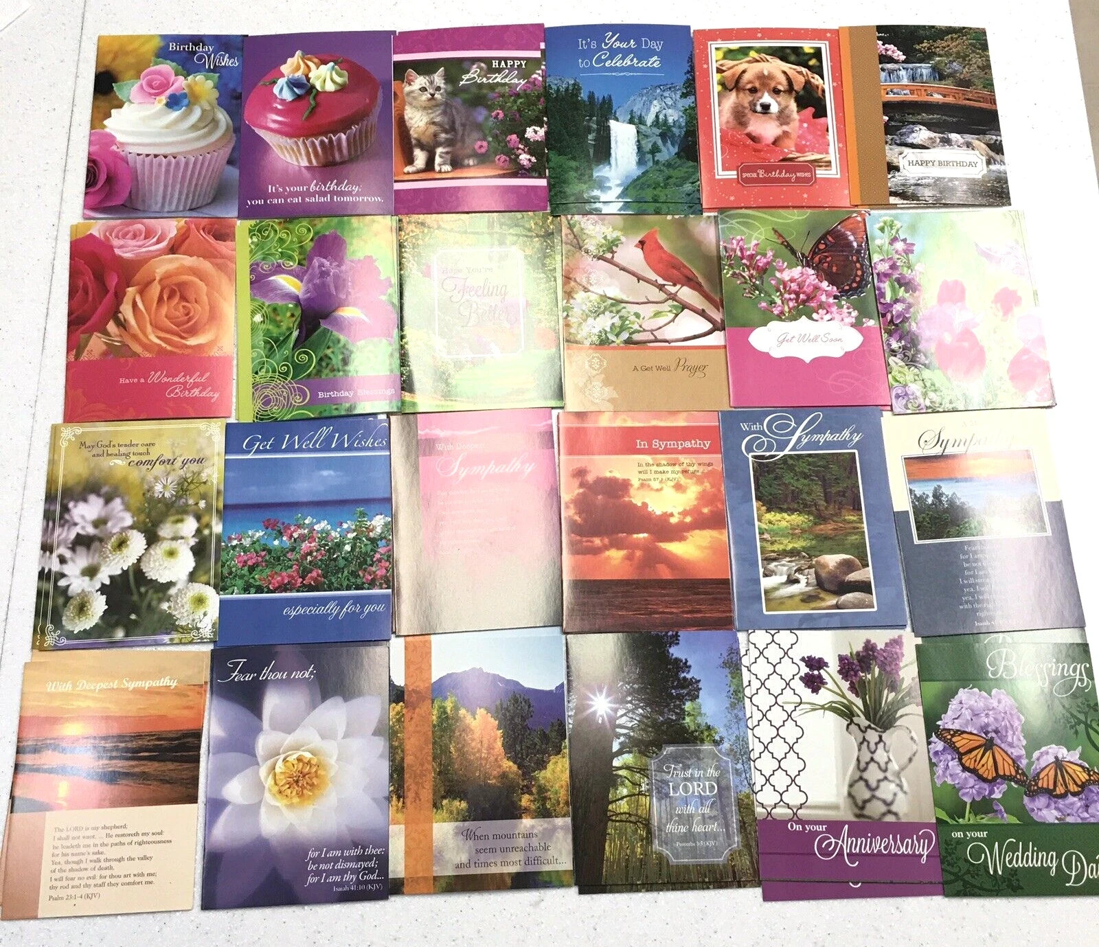 48 All Occasion Religious Greeting Cards Value Pack King James Version Scripture gallery