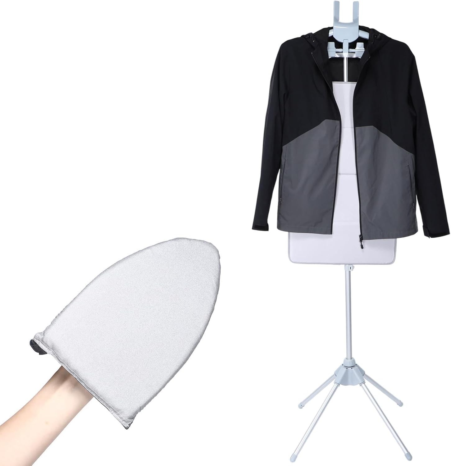 3 Pcs Foldable Steam Board Set Steaming Clothes Steamer Pad Hanging Ironing C... gallery