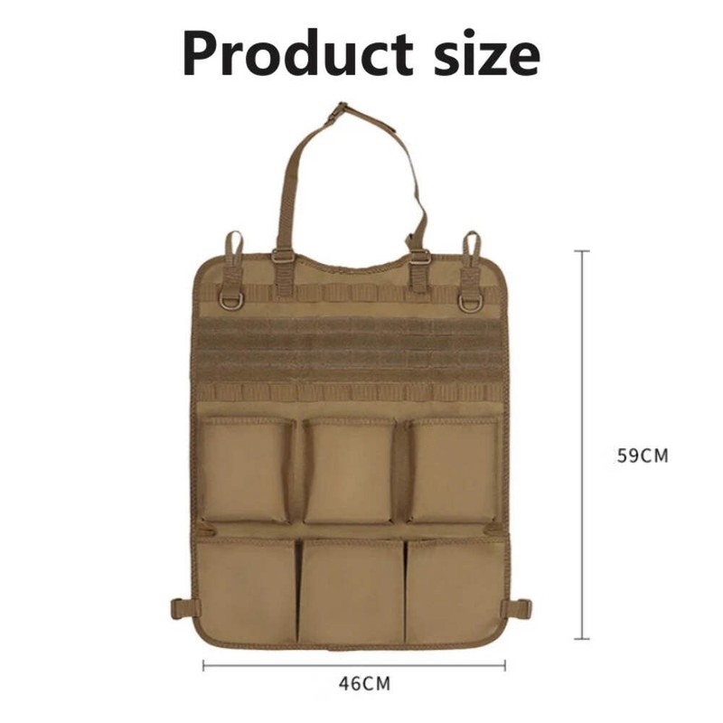 High Quality Multifunction 55*37CM 600D 6PCS In 1 Car Back Seat Tactical Hanging gallery