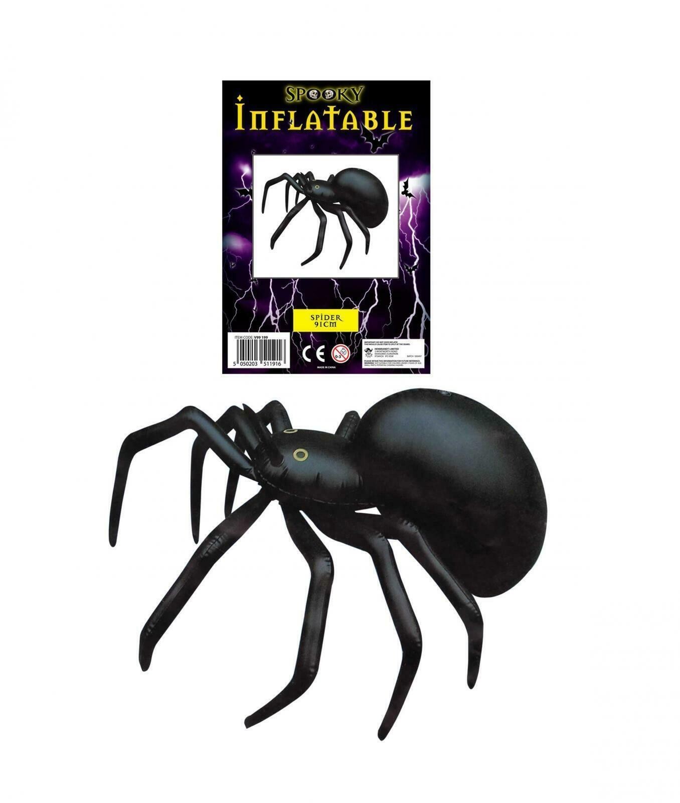 Inflatable Spider 91cm Blow-up Halloween Animal Scary Spooky Party Decoration gallery