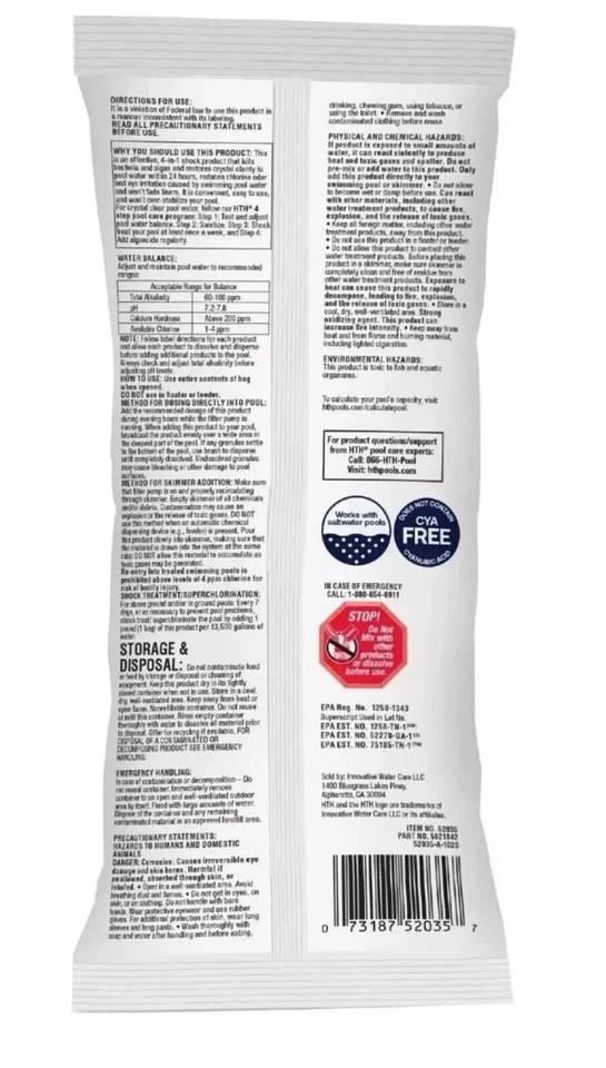 HTH Pool Care Advanced Cleaning for Swimming Pools, 1 lbs - Treats 13,500 Gallon gallery