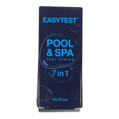 Easytest Pool & Spa Test Strips – 7 in 1 Chemical Testing 150 strips – EX 02/27