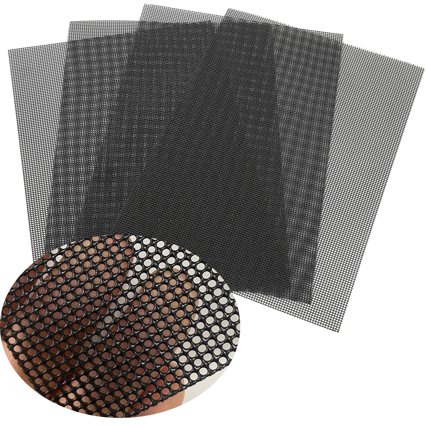 Stainless Steel Mesh Screen, 4 Pack 12 Mesh Hard 304 PVC Coated Stainless Ste... gallery