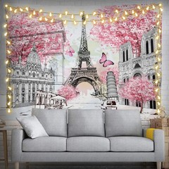 Paris Eiffel Tower Tapestry 60L x 40W, European City