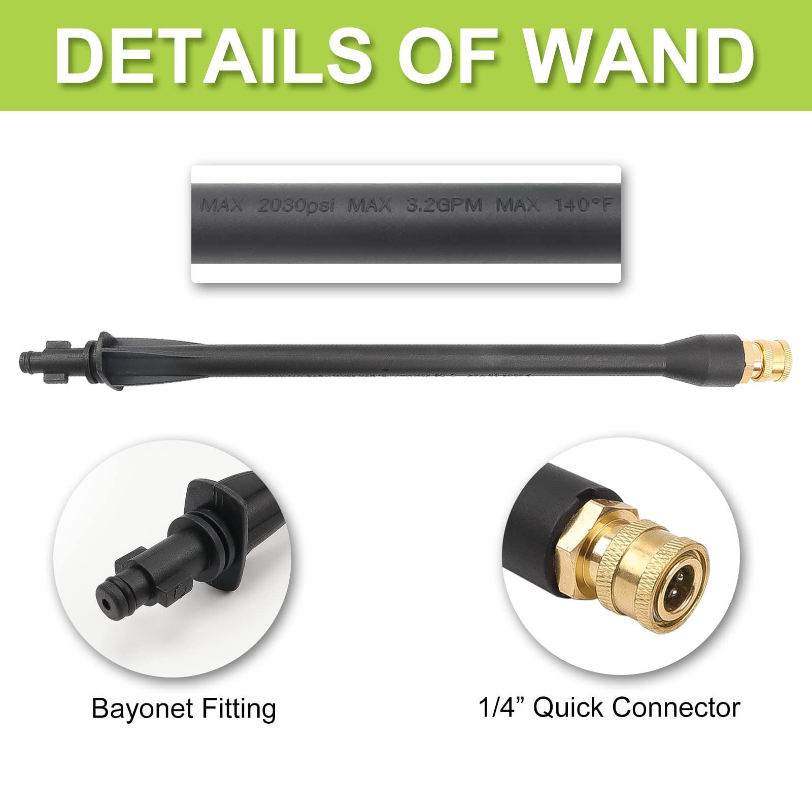 Replacement Spray Gun with Extension Wand & 32FT Hose Kit, Compatible with So... gallery