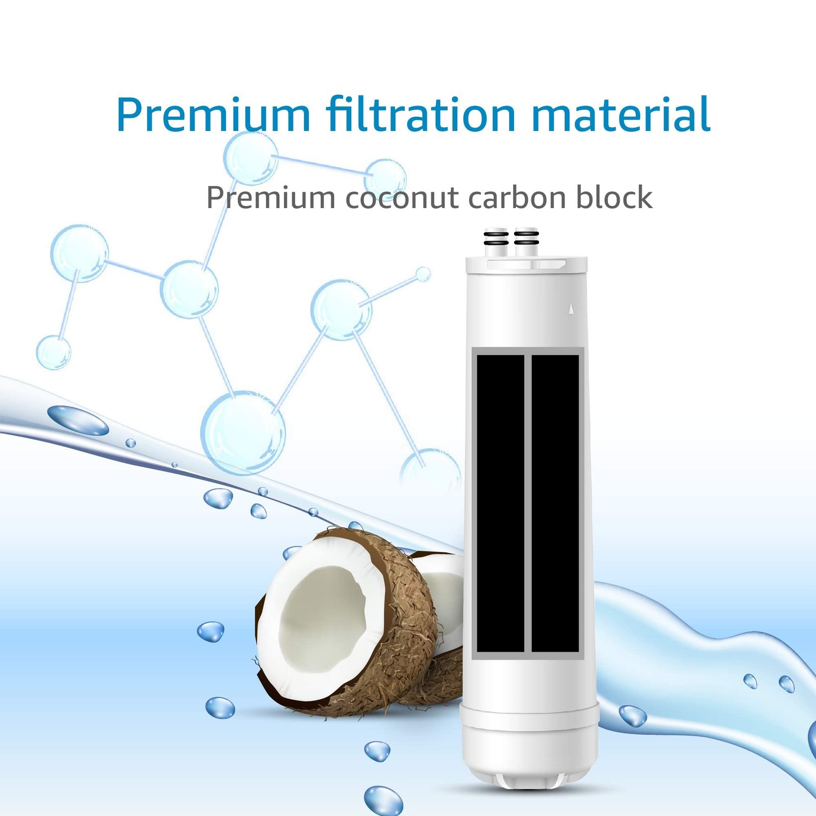 Filter Replacement DuPont Carbon 3000QT Culligan RC-EZ 1 2 Pack Water WFQTC30001 gallery