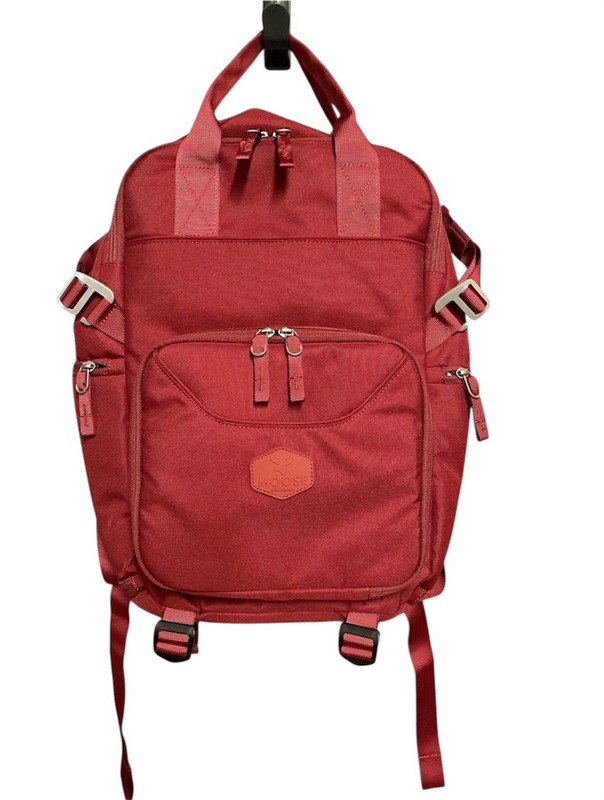 Moose Wildernest Red Backpack for Travel Camping Hiking