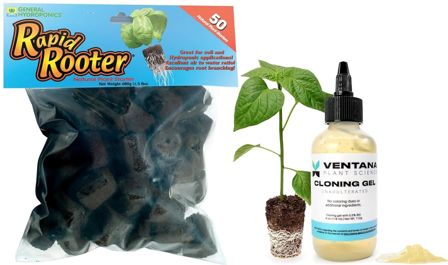 Rapid Rooter Propagation Kit: 4 oz/118ml VPS Cloning Gel & 50 Rapid Rooter Plugs gallery