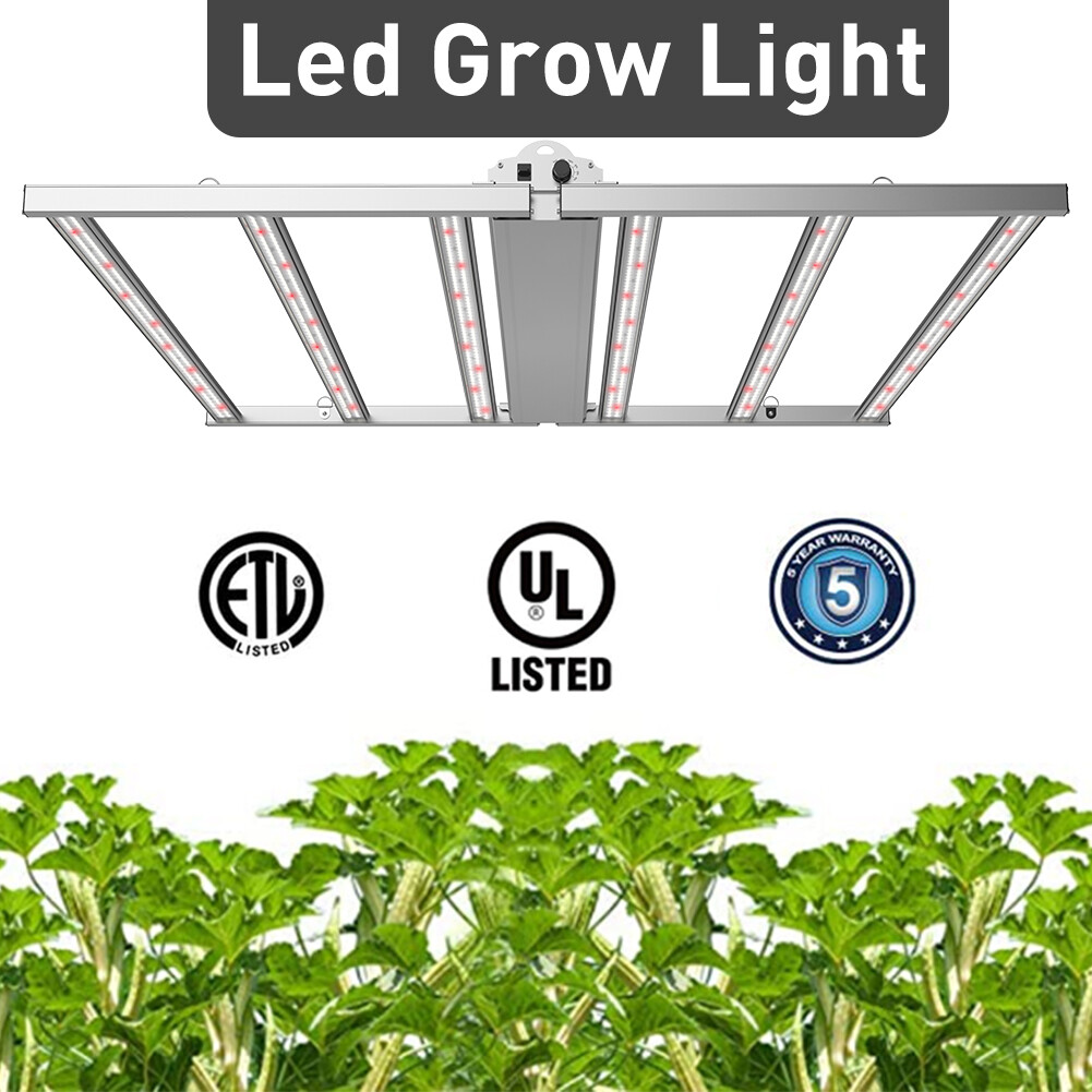 660W LED Grow Light 6Bars Foldable Full Spectrum Replace Fluence spydr Gavita UL gallery