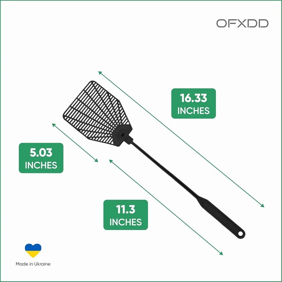 Rubber Fly Swatter Long Fly Swatter Pack Fly Swatter Heavy Duty (3 Pack) (Blac gallery