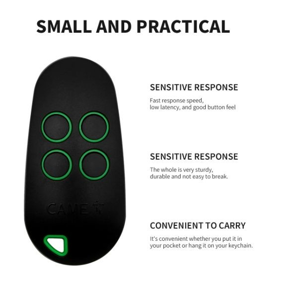CAME TOPD4REN 806TS-0290 Rolling Code 433/868MHz. Garage Gate fob Remote Control gallery