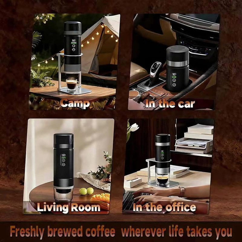 Portable Coffee Maker with 7500mAh Battery - Ideal for Travel & Camping gallery