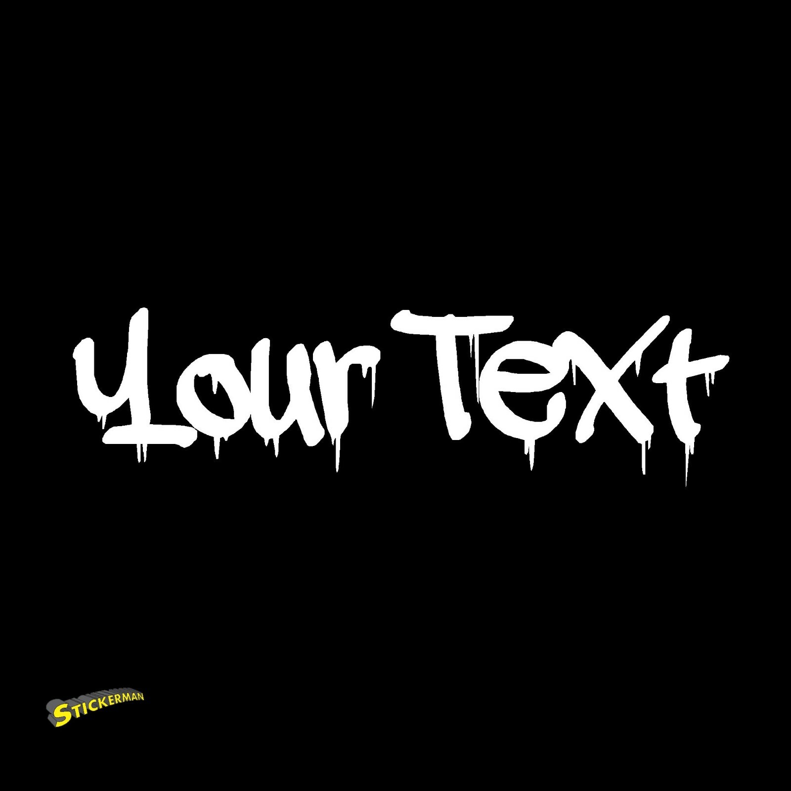 Graffiti Vinyl Decal Sticker Car Window Bumper CUSTOM Personalized Lettering gallery