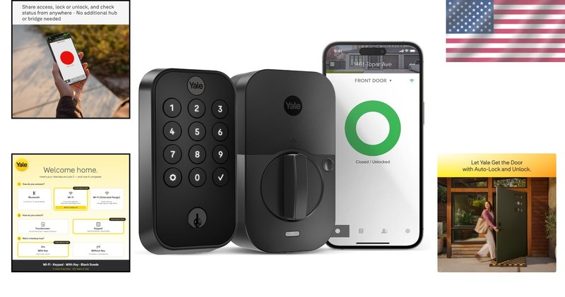 Wi-Fi Smart Deadbolt with Keypad - Assure Lock 2, Auto-Unlock & Remote Access gallery