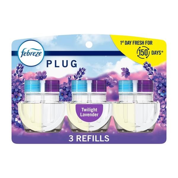 Febreze Plug Triple Air Freshener Refills - Twilight Lavender - 3ct: Electric, O gallery