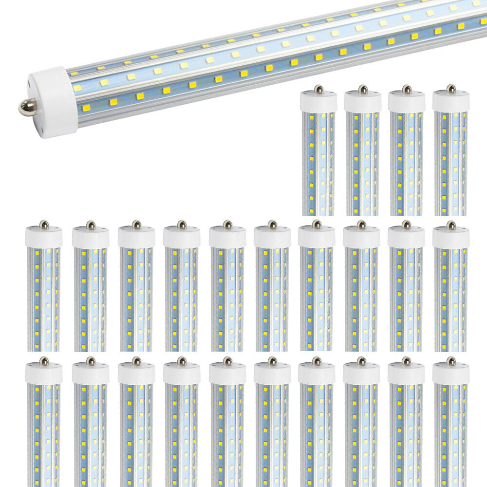 25 Pack T8 8FT LED Tube Light 6500K FA8 Single Pin 120W 8 FT LED Shop Light Bulb gallery