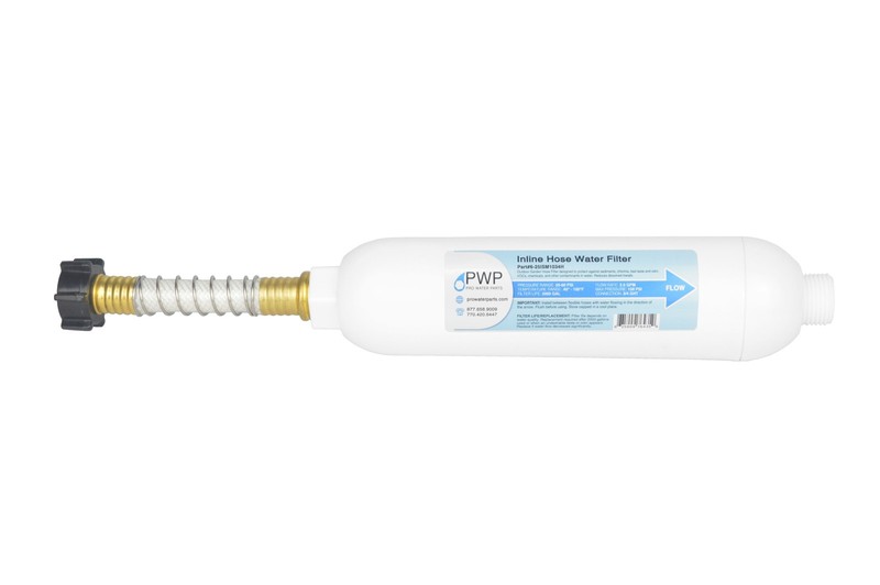 Inline Water Filter with Hose Protector for 3/4" Garden Hose, RV, Camper gallery