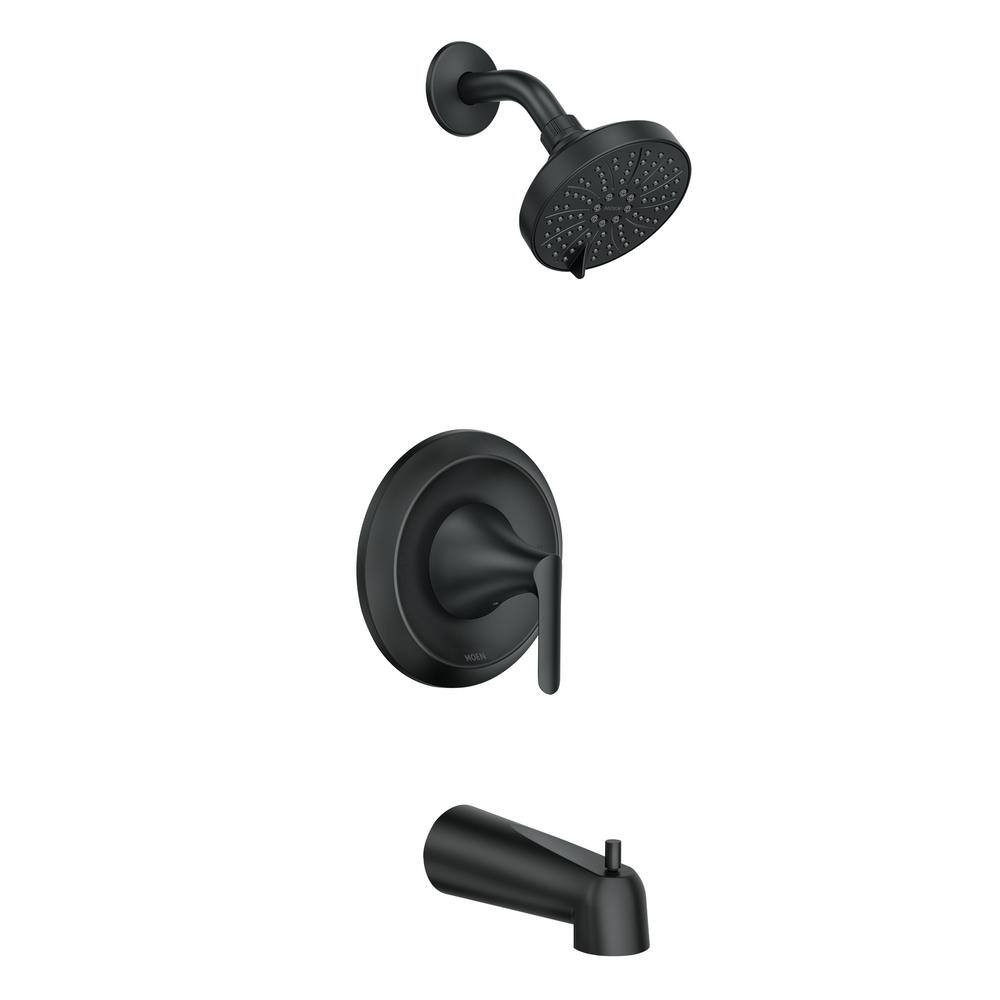 NEW CONDITION MOEN 82518BL Findlay 6-Spray Tub and Shower Faucet in Matte Black gallery
