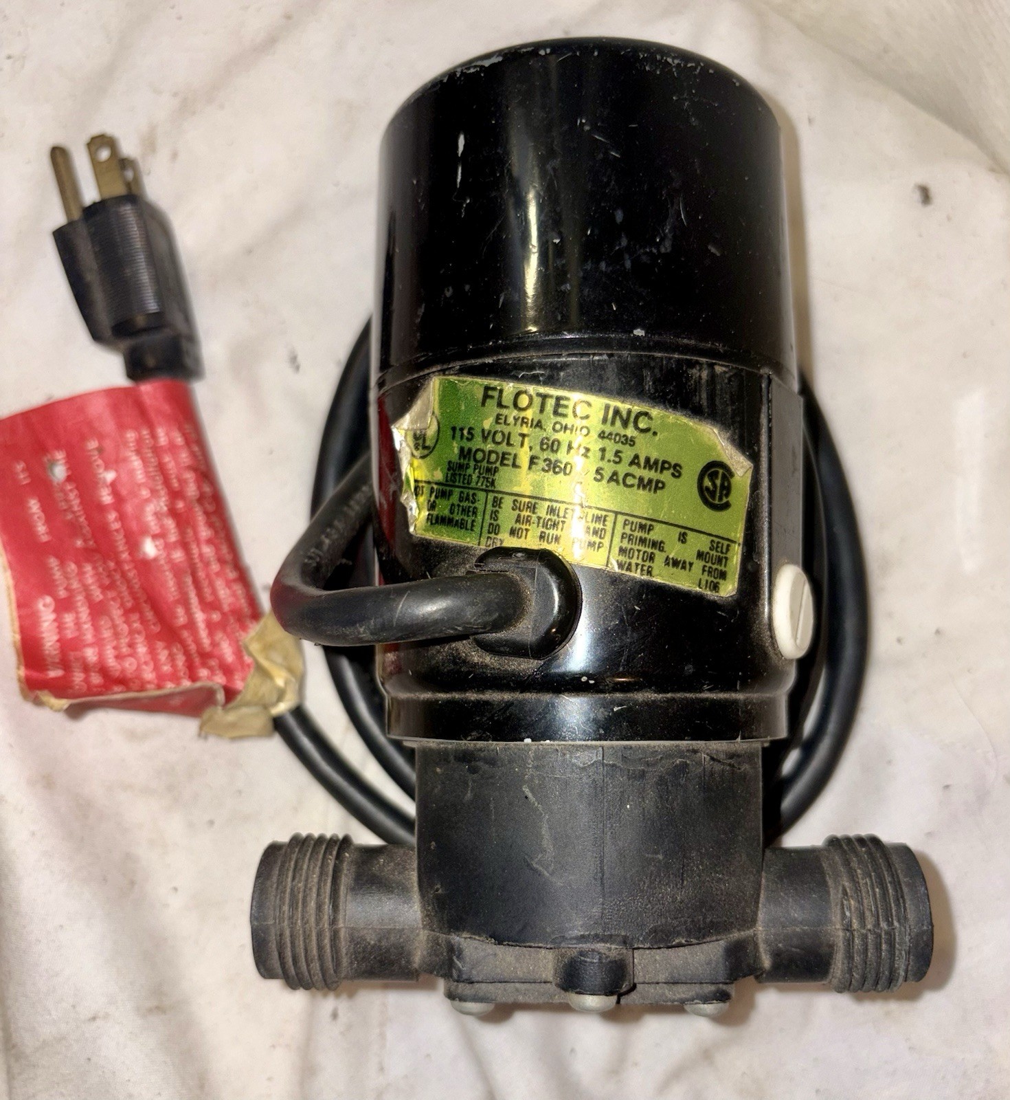 Flotec F360 5ACMP Water Removal Utility Pump gallery